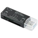 オーム電機 PC-SCRWU303-K USB Type-Aコネクタ接続 microSDカードリーダー (主要49メディア/USB3.2Gen1/ブラック) マルチカードリーダー ブラック カードリーダー(2)