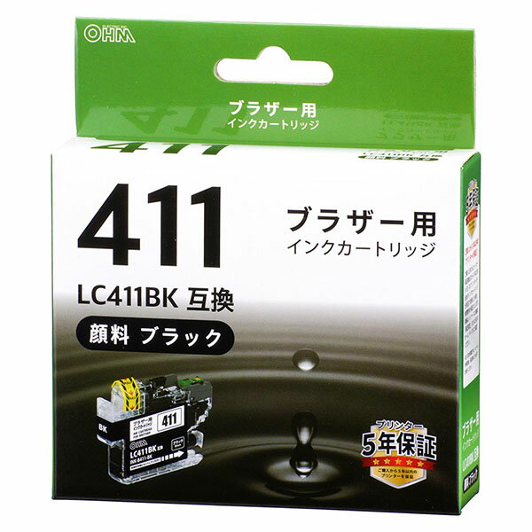 ŵ INK-B411-BK ֥饶 LC411BKߴ (֥å1 )