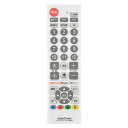 オーム電機 AV-R580N-W シンプルTVリモコン (50メーカー対応/単4形×2本使用/ホワイト) ホワイト 汎用性 ソニー 東芝 オーム 三菱 リモコン パナソニック テレビ シャープ 日立 動画配信サービス対応 シンプル 汎用