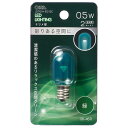 オーム電機 LDT1G-H-E12 13C LEDナツメ球 (装飾用/0.5W/2lm/緑色/T20/E12/クリアグリーン)