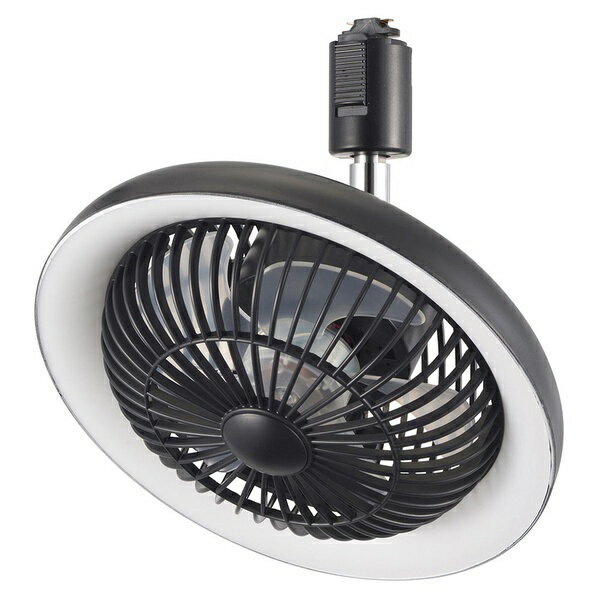 【5個セット】 オーム電機 ORL-FL01-K ファン付きLEDレールライト (10W/270 lm/ブラック)