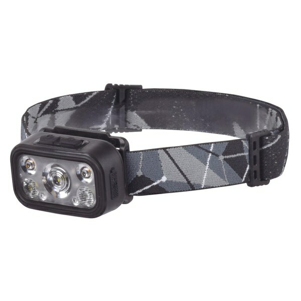 特　徴●ライトレンズで明るさ拡大●USB充電式（Type-C）●ワイド点灯、スポット点灯●スポット3段階調光（HIGH/MID/LOW）＋ワイド2段階調色（暖色点灯/白色点灯）●赤色点灯と赤色点滅機能付き●ヘッド部角度調整可能●明るさ540ルーメン●バッテリー消耗通知●連続点灯 約3〜8時間●IPX4の防水仕様●照射距離は100m仕　様■電源：リチウムポリマー電池（3.7V 1000mAh内蔵）（交換不可）■光源：白色系LED3個（交換不可）、暖色系LED2個（交換不可）、赤色系LED2個（交換不可）■定格入力：DC5V 0.6A（最大）■充電時間：約2.5時間（約300回充放電可能）■光束：LOWモード（スポット）…約130 lm（ルーメン）、MIDモード（スポット）…約290 lm（ルーメン）、HIGHモード（スポット）…約540 lm（ルーメン）、暖色点灯モード（ワイド）…約160 lm（ルーメン）、白色点灯モード（ワイド）…約120 lm（ルーメン）■連続点灯時間：LOWモード（スポット）…約8時間、MIDモード（スポット）…約4時間、HIGHモード（スポット）…約3時間、暖色点灯モード（ワイド）…約4時間、白色点灯モード（ワイド）…約5時間、赤色点灯モード（ワイド）…約5.5時間■照射距離：約100m■保護等級：IPX4 ※JIS/IEC保護等級（JISC 0920：2003）…水の飛まつに対して保護する（定義…あらゆる方向からの水の飛まつによっても有害な影響を及ぼしてはならない。）■質量：約68g■外形寸法：本体…（約）幅65×高さ43×奥行33mm■付属品：USB充電ケーブル