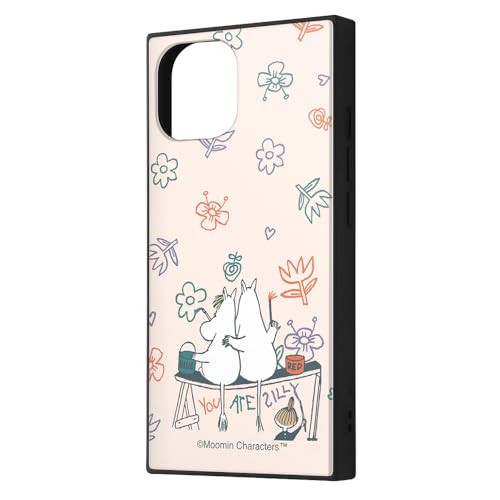 イングレム iPhone 15 / 14 / 13 ケース ムーミン ハイブリッドケース KAKU ムーミン達のお絵描き IQ-AP41K3TB-MT26