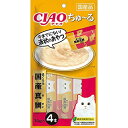 【48個セット】 いなば チャオ ちゅ る まぐろ&国産真鯛 14g×4本 ペースト 国産品 おやつ SC-177 いなばペットフード チュール CIAO 緑茶...