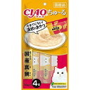 ●常温●ブランド：いなば●CIAOちゅ〜る　まぐろ＆国産真鯛。●ペットの種類：ネコ●【原材料】 まぐろ、真鯛、鯛エキス、糖類(オリゴ糖等)、植物性油脂、増粘安定剤(加工でん粉、増粘多糖類)、ミネラル類、調味料(アミノ酸等)、ビタミンE、紅麹色素、緑茶エキス ●【保証成分】たんぱく質7.0%以上、脂質0.2%以上、粗繊維0.1%以下、灰分1.7%以下、水分91.0%以下 ●【エネルギー】約7kcal/本 ●【賞味期限（製造日から。メーカー保管期間含む）】24ヶ月●【原産国または製造地】日本■今までにない液状のスナック。