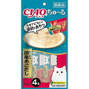 【3個セット】 ちゅーる かつお&国産あごだし14g×4本 猫用 猫フード いなばペットフード（株）