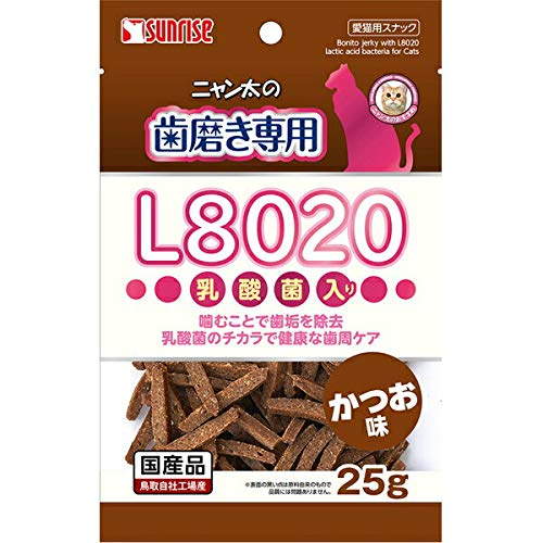 【3個セット】 ニャン太の歯磨き専用 L8020乳酸菌入り かつお味25g