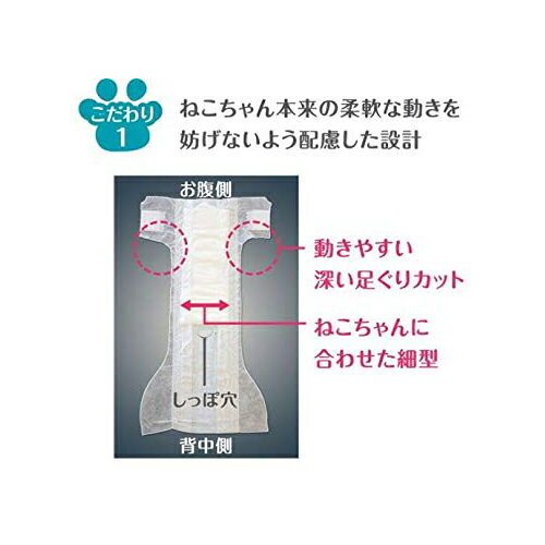 【3個セット】 マナーウェアねこ用SSサイズ 40枚 ユニ・チャーム 猫 用品 衛生用品 2