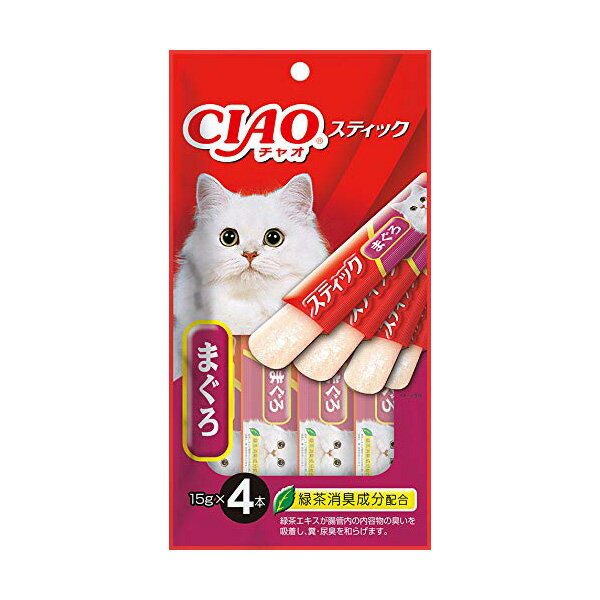 【3個セット】 いなば チャオ スティック まぐろ 15g×4本 ゼリー おやつ TSC-121 いなばペットフード CIAO 緑茶消臭成分配合 TSC121 猫用ふりかけ キャットフード ちゅーる いなば食品 猫おやつ ゼリータイプ エクプラ特選 ペットフード 猫用おやつ