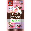 【6個セット】 ユニ・チャーム 銀のスプーン三ツ星グルメおやつ にゃんSpoon 毛玉ケア 2種のアソート まぐろ &かつ 10g × 10本 安心素材