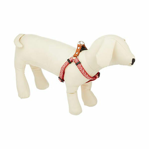 リードッグ 唐草カンタンハーネス KRKH-S/RD レッド Sサイズ 犬 胴輪 ペット 用品 安心素材 価格は1個のお値段です