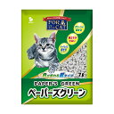 【3個セット】 新東北化学工業 猫砂 ペーパーズグリーン 7L 猫 フォーキャット トイレに流せる トイレタリー 燃やせる ペット用 日用品 無香料 猫用品 固...
