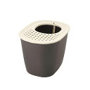【3個セット】 リッチェル 猫用トイレ本体 ラプレ 砂取りネコトイレ ダークグレー 猫トイレ お手入れ簡単 猫 全年齢 Richell 飛び散り防止 飛び散らな...