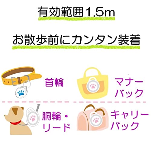 ウルマックス 楽天市場店の【3個セット】 アースペット おでかけ用虫よけわんにゃんクリップハーブ70日用｜アングル3