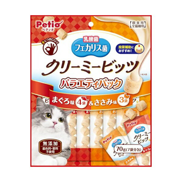 【12個セット】 ペティオ クリーミービッツまぐろ&ささみV 70g