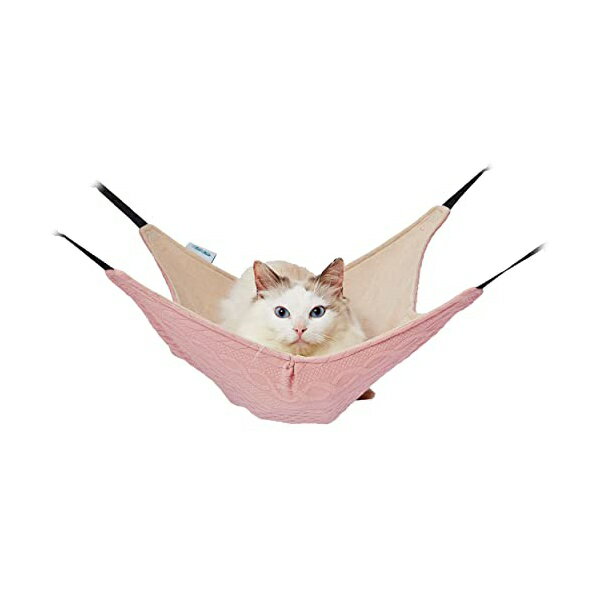 ペティオ プロショップ事業部 猫用ハンモック ニット生地の包まれにゃんモック ピンク