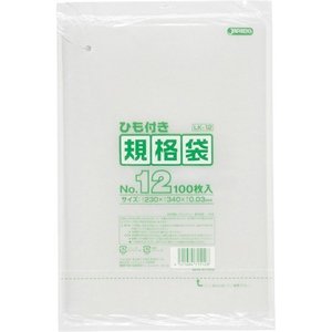 【 送料無料 】 LD吊り下げ規格袋12号 100P ジャパックス LK-12 ポリ袋 規格袋 業務用袋 ごみ袋 ゴミ袋 透明袋 透明ふくろ 透明保存袋 保存袋 ビニール袋 ひも付き袋 紐付ポリ袋 紐付き袋 吊り下げ袋 ポリ袋 ヒモ付きポリ袋 吊り下げごみ袋 吊り下げゴミ袋 透明 ビニール袋