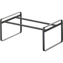 【6個セット】 伸縮シューズラック フレーム ブラック