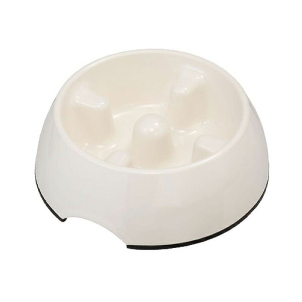 【6個セット】 エイムクリエイツ KONOKO ゆっくり食べれる食器 M おやつ皿 アイボリー フードボウル プレゼント 共通グッズ ディッシュ ジェックス ペ...