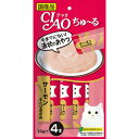 【10個セット】 いなば チャオ ちゅ る サーモン&とりささみ 14g×4本 ペースト 国産品 おやつ SC-146 いなばペットフード チュール CIAO ...