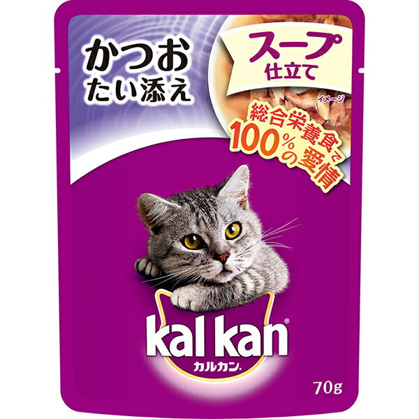 マースジャパン カルカン パウチ 1歳から スープ仕立て かつおたい添え 70g