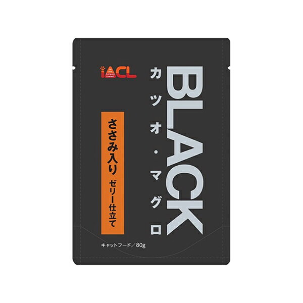 イトウ＆カンパニーリミテッド BLACK カツオ・マグロ ささみ入り ゼリー仕立て 80g