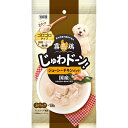 ●南九州で育った国産鶏肉の旨味を愛犬にお届け♪●南九州で育った国産鶏肉のじゅわドーン！な旨味を愛犬にお届け♪贅沢に鶏肉だけを堪能できるシングルパック。鶏肉の旨味にぞっこんな愛犬におすすめ！大きな角切りカットの鶏肉が入ったゴロゴロタイプ。噛めば噛むほど鶏肉の旨味がじゅわと溢れ、ドーンと口の中に広がる贅沢な味わい。・個装サイズ：W90×H190×D40mm/重量210g【原材料】鶏胸肉、鶏ささみ、精製魚油(DHA・EPA源)、増粘多糖類【保証成分】たんぱく質8.7％以上、脂質0.4％以上、粗繊維0.3％以下、灰分1.3％以下、水分89.3％以下【エネルギー】33kcal以上/100g(23kcal以上/1パック)＜賞味期限＞730日＜原作国＞日本