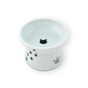 【10個セット】 猫壱 ハッピーダイニング 猫用 脚付フードボウル レギュラー 猫柄 すべり止めシリコン付き 猫 全成長期 necoichi フードボウル プレゼント 猫用食器 滑り止め 食べやすい ペット用品 デイリー ホワイト ハッピー ペット用 ネコ 餌入れ 安心素材