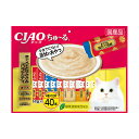 【8個セット】 いなば チャオ ちゅ る 40本入り まぐろ・とりささみバラエティ 14g×40本 ペースト 国産品 おやつ SC-186 いなばペットフード ...