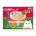 【8個セット】 いなば チャオ ちゅ る 40本入り 総合栄養食 まぐろ・かつおバラエティ 14g×40本 ペースト 国産品 成猫用総合栄養食 SC-189 い...
