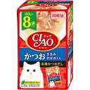 【3個セット】 チャオ (CIAO) キャットフード パウチ かつお ささみ・おかか入り 40g×8袋 安心素材