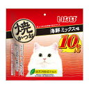 【12個セット】 いなば 焼かつお 10本入り 海鮮ミックス味 10本 スティック おやつ QSC-256 いなばペットフード 緑茶消臭成分配合 QSC256 ...