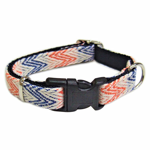 【3個セット】 岡野製作所 シェブロンカラー #15 ネイビー 各サイズ 小型犬用 カラー レッド 首輪