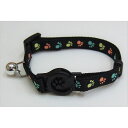 【12個セット】 岡野製作所 蓄光フットキャット ブラック ペット用品 猫用首輪 岡野 カラー 猫用 首輪 安心素材