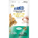 猫の健康維持をサポート！アミノ酸『A-30』を配合した猫の健康維持をサポートするトリーツです。手から一粒ずつ与えやすいカリッとした食感のクリスピータイプ。素材の風味を逃さない食べきり小分けパックなので、いつでも開けたての香りが広がります。おいしく食べて健やかな毎日をサポートします。［給与方法］パッケージ記載の表を目安に1日2〜3回に分け、おやつとしてお与えください。［保管方法］高温、多湿、日光をさけて保存してください。開封後は開封口を必ず閉じて、なるべく早くお与えください。・生産地：日本・素材：＜原材料＞とうもろこし、グルテンミール、チキンミール、動物性油脂、チキンレバーパウダー、ビーフミール、ポークミール、小麦粉、フィッシュエキス、ローストアマニ、セルロース、加工油脂、まぐろパウダー、ビール酵母、おからパウダー、鮭エキスパウダー、チーズパウダー、白身魚ミール、乳酸菌、アガリクス、クランベリー、セサミン、アミノ酸類(シスチン、メチオニン、タウリン)、ミネラル類(Na、Cl、Ca、P、K、Zn、Fe、Cu、Co、Mn、I)、ビタミン類(A、B1、B2、B6、B12、C、D3、E、K3、コリン、ニコチン酸、パントテン酸、ビオチン、葉酸)、酸化防止剤(ミックストコフェロール、ハーブ抽出物)＜保証成分＞たん白質27.5％以上、脂質13.5％以上、粗繊維2.0％以下、灰分6.5％以下、水分10.0％以下＜エネルギー＞384kcal/100g