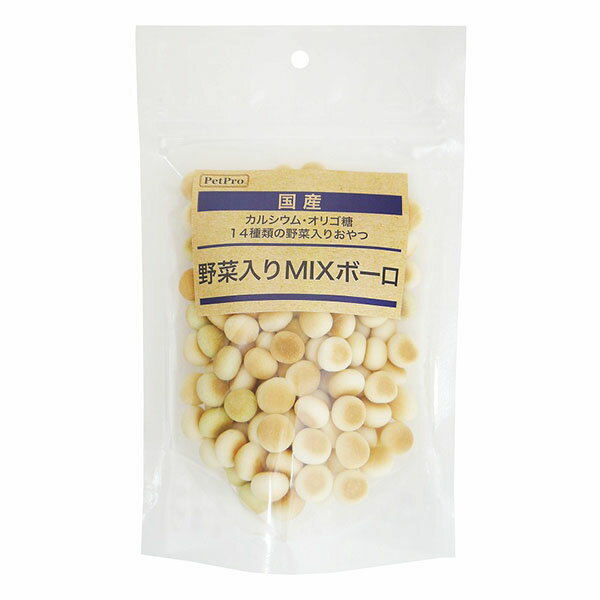 【6個セット】 ペットプロジャパン ペットプロ 国産おやつ 野菜入りMIXボーロ 80g