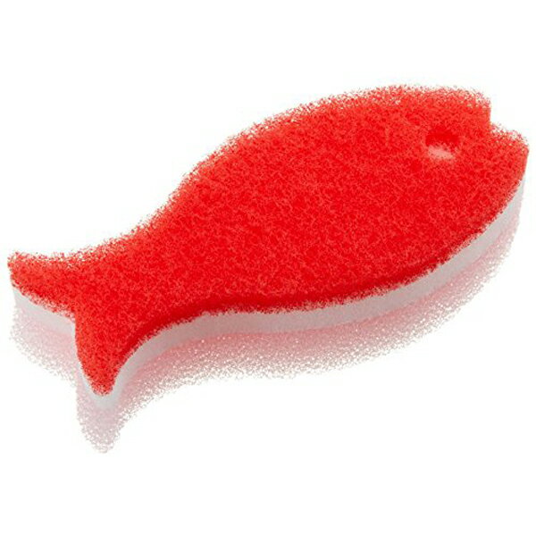 【5個セット】 マーナ K170R おさかなスポンジ 食器洗い レッド 日本製 キッチン そうじ 食器用スポンジ 3層構造 泡立ち 魚型 MARNA 食器 キッチンスポンジ 食器スポンジ グラス 台所用スポンジ スリム 長持ち 品番 新生活 消耗品 高品質