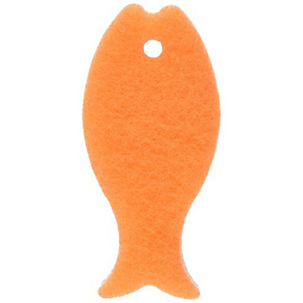 【5個セット】 マーナ K170OR おさかなスポンジ 食器洗い オレンジ 日本製 キッチン そうじ 食器用スポンジ 3層構造 泡立ち 魚型 MARNA 食器 キッチンスポンジ 食器スポンジ グラス 人気 台所用スポンジ スリム 長持ち 新生活 消耗品 高品質