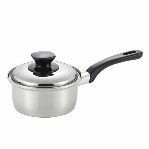 【5個セット】 ベストコ SJ-3143 IH 片手鍋 ソースパン ステンレス 3層鋼 14cm ミラスティ Bestco ヨシカワ 小さめ ガス火 なべ ステンレス製 日本製 蓋付き オール熱源対応 ガス火対応 ステンレス鍋 片手なべ 調理鍋 高品質
