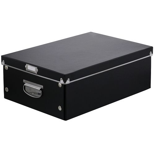 【10個セット】 ベストコ ND-9045 パピーア ウォークインクローゼット マルチストレージ 収納ボックス XL ブラック Bestco 小物 整理 リビング 蓋つき 収納箱 ストレージボックス 収納 折りたたみ式 整理箱 ボックス 新生活 組み立て式