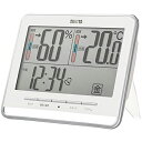 【10個セット】 タニタ TT-538-WH 時計 デジタル 大画面 ホワイト 温度 湿度 快適レベル 表示 カレンダー アラーム スヌーズ 機能 置き時計 掛け時計 両用 TT-538 WH Tanita TANITA