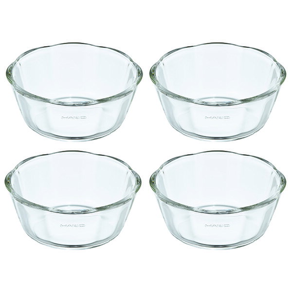 【2個セット】 ハリオ SWB-2412 () 耐熱ガラス製スイーツボウル300 4個セット 満水容量300ml HARIO 容器 お礼 御祝 食器 プレゼント...