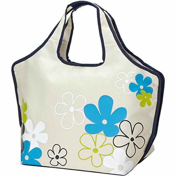 高木金属 エコバッグ 保冷 23L ファスナー プチフルールNV NV-PF23 ピクニック レジバッグ アウトドア かわいい 高木金属工業 おしゃれ 花柄 大容量 買い物 ショッピングバッグ 保冷バッグ エコバック レジャー 買い物バッグ