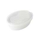 【2個セット】 パール金属 PEARL METAL おろし器 ホワイト 全長9.5×幅6×高さ3cm しょうが・にんにく薬味おろし器容器付 ガジェコン CC-1204 調理用品 キッチン雑貨 おろし金 生姜 スライサー しょうが 容器付 調理器具 人気商品(3)