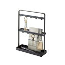 【3個セット】 山崎実業 キーフックスタンド スマート ブラック 2778 エントランス リビング 会社 日用品雑貨 収納 人気 小物掛け 玄関収納 オフィス ...