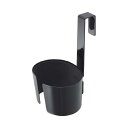 【10個セット】 山崎実業 Yamazaki ドライヤーホルダー ブラック 約W10×D12×H15cm ボーテス ドライヤー収納 コードもすっきり収納 758...