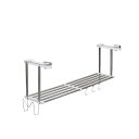TAKUBO タクボ 水切棚シリーズ 伸縮吊戸下はさみ棚 1段 幅55~95cm お買得セット HM1-90LK 食器 シンク上 田窪工業所 収納 伸縮 キッチ...
