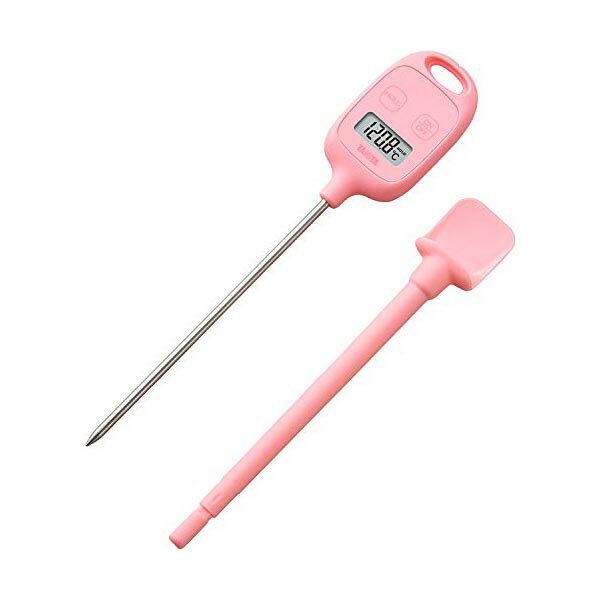 【10個セット】 タニタ 温度計 料理 調理 50~240度 ピンク TT-583 PK スティック温度計 お湯 温度 チョコレート スティック 計量 ミルク ...