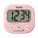 【5個セット】 タニタ キッチンタイマー 洗える でか見えタイマー ピンク TD426PK 8.4×7.8×2.2cm 衛生的 御祝 見やすい 計量 マグネット...