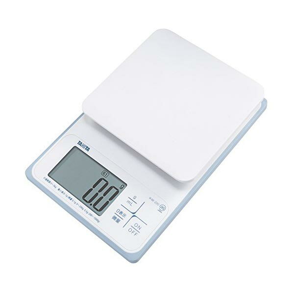 【10個セット】 タニタ クッキングスケール キッチン はかり 料理 防水 デジタル 2kg 0.1g単位 KW-220 WH 洗えるキッチンスケール ホワイト...